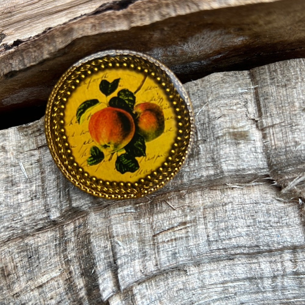 Maximal Art Fruit Motif Brooch Pin